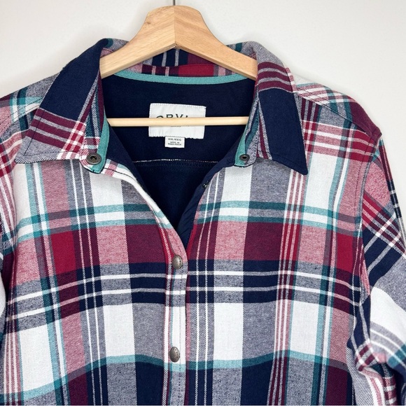 Orvis Fleece Lined Flannel Pinnacle Plaid Shirt Shacket Jacket XX LARGE - Picture 2 of 8